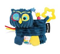 Les Deglingos - Astros the Owl Activity Rattle - Blue - Baby Toy with Teether - Gift Idea - From Birth - 17 cm