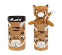 Les Deglingos Big Simply Plush Animal In Tube Speculos the Tiger