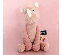 Ptipotos by Deglingos Rhino Cuddly Toy - Pink