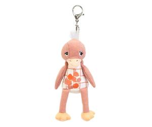 Les Dèglingos Les Degingos Key Ring Pomelos The Ostrich Soft Plush Figure Charm Clip Keychain