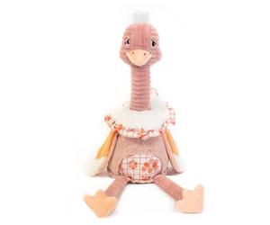 Les Deglingos Original Plush - Pomelos the Ostrich Theme in Peach Les Deglingos Peach