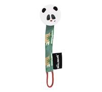 Les Deglingos Pacifier Clip - Rototos the Panda in White Les Deglingos White