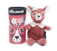 Les Deglingos Small Plush - Melimelos the Deer with Box in Maroon Les Deglingos Maroon
