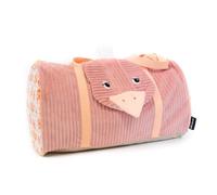 Les Deglingos Weekend Bag - Pomelos the Ostrich Theme in Light Pink | Size: 0-4 Years Les Deglingos Light Pink 0-4 Years
