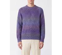 LES DEUX Abstract Pattern Acrylic Blend Crewneck Jumper with Ribbed Trims - Size: S - male