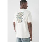 Les Deux Ben Artist Back Graphic T-Shirt, Off White, Size L, Men Off White