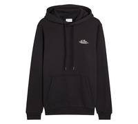 Les Deux Ben Globe Hooded Cotton Sweatshirt - Black - XL