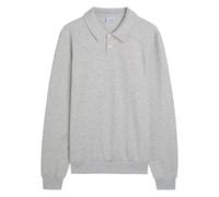 Les Deux Ben Melange Cotton-blend Polo Jumper - Light Grey - XL
