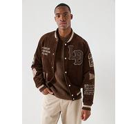 Les Deux Corduroy Varsity Jacket, Brown, Size Xl, Men Brown