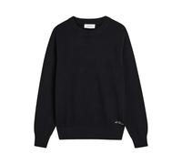 Les Deux Gary Globe Printed Cotton Jumper - Black - M