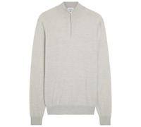 Les Deux Greyson Half-zip Merino Wool Jumper - Grey - S