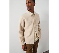 Les Deux Lennon Boucle Overshirt, Light Beige, Size L, Men Light Beige