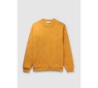 LES DEUX Mens Crew Sweatshirt In Mustard Yellow Mens Clothing Size: M, Colour: Yellow Fabric