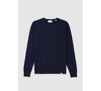 LES DEUX Mens Greyson Merino Knit In Dark Navy Mens Clothing Size: M, Colour: Navy Fabric