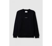 LES DEUX Mens Lens Sweatshirt In Black White Mens Clothing Size: S, Colour: Black Fabric