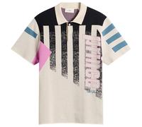 Les Deux Men's Prince Intarsia Knitted Polo Light Ivory Large