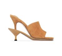 Les Doubles Mules - female - Jacquemus - Heeled Mules - Brown - 3 UK - Shoes 3 UK