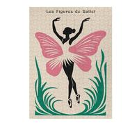 Les Figures De Ballet Art Print Picture Puzzle for Adults, 500 PCS