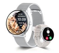 LES FLEURS Smart Watches for Women with 2 Bands, 1.54" Womens Smartwatch Answer/Make Calls for iOS Android, IP68 Fitness Trackers with Sleep Heart Rate SpO2 Blood Pressure Monitor Female Cycle