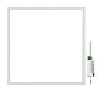 LES FLEURS Square Led Panel Lights 600 x 600 mm, 4000K Natural Light Recessed Office Ceiling Panel Down Light, 30W 3850 Lumen Commercial Flat Backlit Fixture (1 Packs)