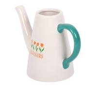 Les Fleurs Tulip Ceramic Watering Can | Floral Home Decor