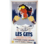 Les Gets Mont Blanc Poster Reproduction Size 50 x 70 cm Paper 300 g Digital HD File Can be Seen on Shop