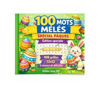 Les Grands Mots Mêlés - Spécial Pâques - 8-10 ans: Jeux de mots mêlés pour enfants | Niveau intermédiaire | Cahier d’activités spécial Pâques | ... concentration | Activité éducative sans écran
