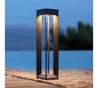 Les Jardins Borne LED solar light with sensor, 45 cm, grey