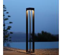 Les Jardins Borne LED solar light with sensor, 90 cm, grey