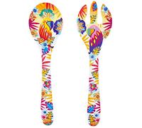Les Jardins de la Comtesse - Melamine salad servers - Bahia parrots - 33 cm - Multicoloured - MelARTmine hardware