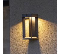 Les Jardins LED solar wall light Teckalu, grey/black