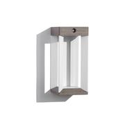 Les Jardins LED solar wall light Teckalu, grey/white, 33 cm