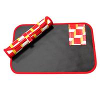 Les & Lou Travel Roll-Up Draw Mat (Red)