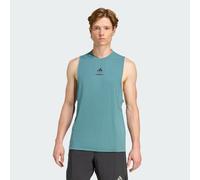 Adidas Les Mills Graphic Sleeveless T-shirt Green XS Men