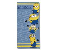 LES MINIONS - Serviette de plage Les Minions 75 x 150 cm - 300 GSM - 100% Cotton - Blue