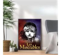 Les Miserables Poster Print, Musical Print, A4 A3 West End Broadway Theatre Show, Wall Art Deco Special Canvas West End Print, London theatre art frame options (A4 Print Only)