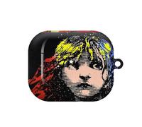 (LES MISERABLES Restored Colorized Advertising Print_6860) AirPods 1/ 2 /3 Pro 2 3 4 5 Cover for Women Girls Protective Compatible with Apple AirPod Hard Shell Case
