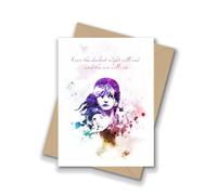 Les Miserables Victor Hugo Quote, A5 Greeting Card, Even the darkest night will end and the sun will rise, Inspirsational, Gift