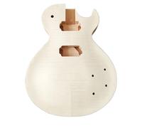 Les Paul Guitar Body Unfinished Electric Guitar Body Set in Mahogany Body AAA Flamed Maple Top Set-Neck