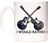 LES PAUL GUITAR GIFT MUG, I Would Rather Be Playing My Guitar. Gift coffee mug or tea mug for guitarists