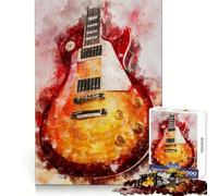 Les Paul Watercolor 1000 Pieces Jigsaw Puzzles for Adults Recall Boost Good Thick Real Challenge Art Display (38x26cm)