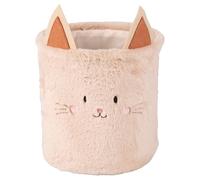Les Petites Cat Laundry Basket Polyester Fur Look
