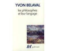 Les Philosophes et leur langage (Tel)