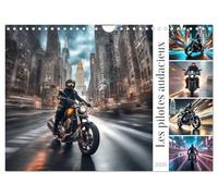 Les pilotes audacieux (Calendrier mural 2026 DIN A4 vertical), CALVENDO calendrier mensuel: Les pilotes de motos sont des figures emblématiques de la conduite