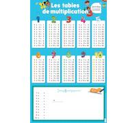 Les posters effaçables - Les tables de multiplication