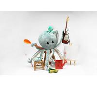 Les Ptipotos Olly The Octopus Mum & Baby Mint