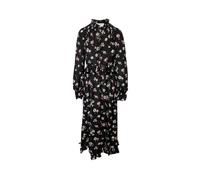 Les Reveries Women's Preloved Tie-front Maxi Dress in Floral Print Silk | Size: 34