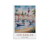 Les Sables D'olonne Vintage Travel Poster 12x18inch(30x45cm) Print Home Bedroom Office Living Room Decor Canvas