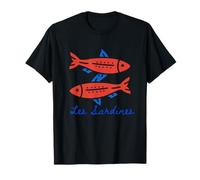 Les sardines fisherman aesthetic coastal sardine fish T-Shirt