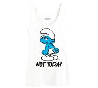 Les Schtroumpfs Women's Wosmurftk003 Tank Top, White, S